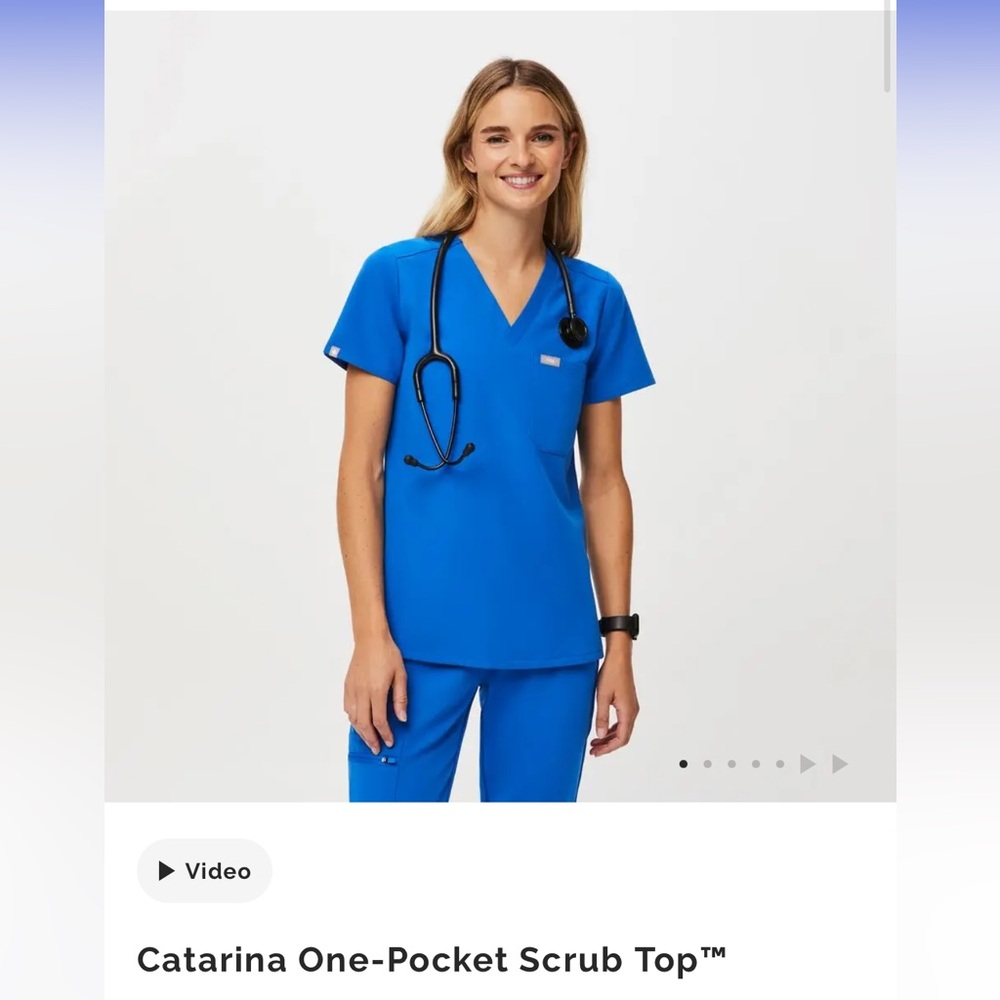 Figs Catarina One-Pocket Scrub Top